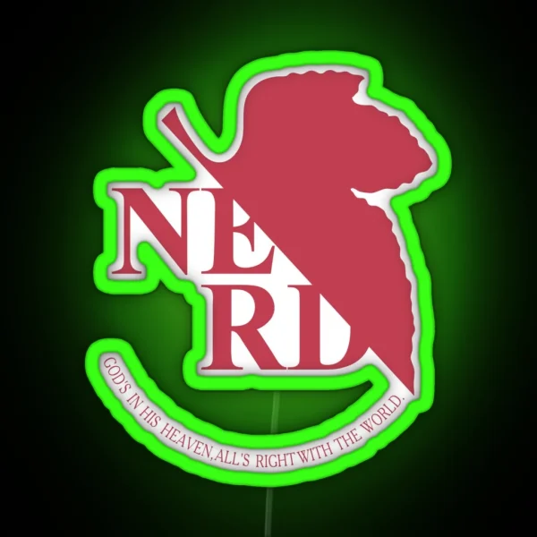 NERV Nerd RGB Neon Sign