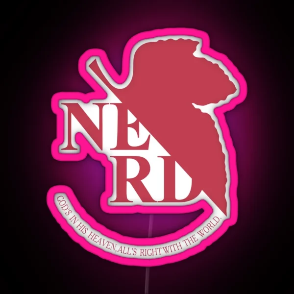 NERV Nerd RGB Neon Sign