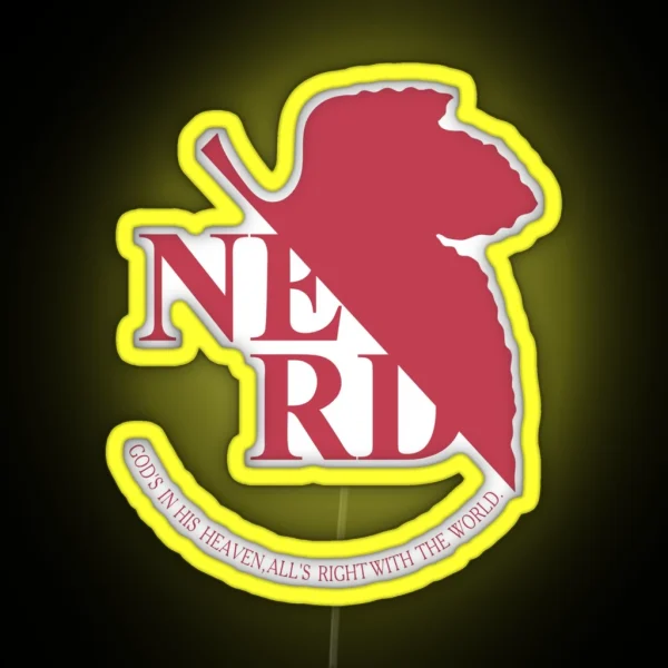 NERV Nerd RGB Neon Sign