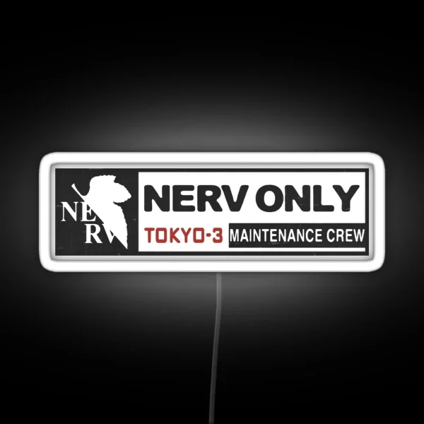 Nerv Only Evangelion RGB Neon Sign