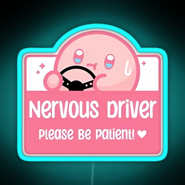 Nervous Driver RGB Neon Sign