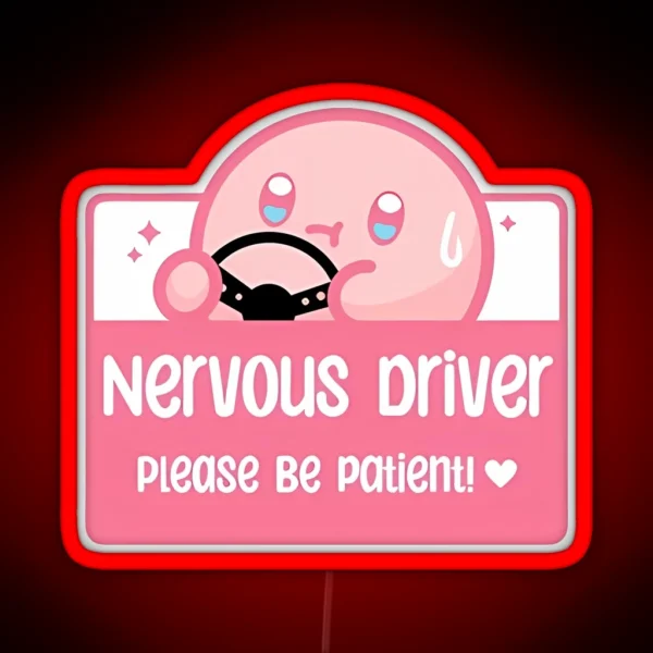 Nervous Driver RGB Neon Sign