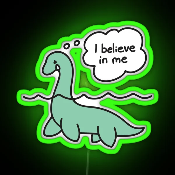 Nessie Believes In Nessie RGB Neon Sign