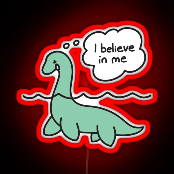 Nessie Believes In Nessie RGB Neon Sign