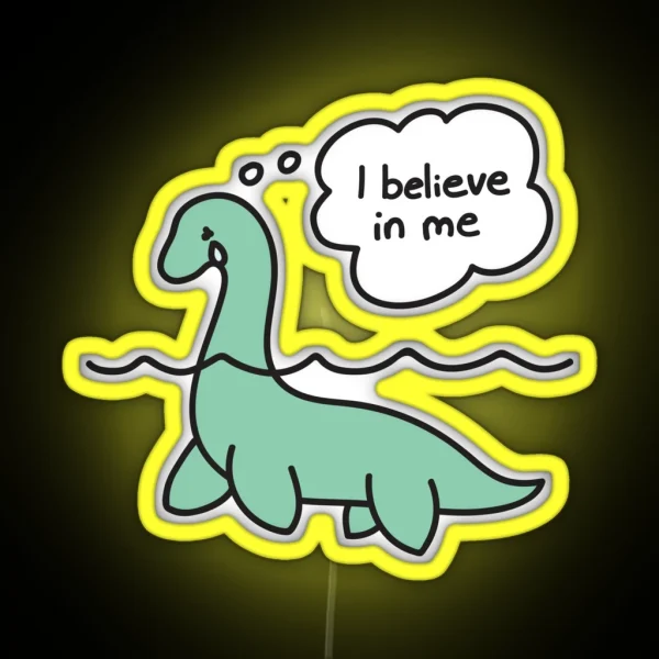 Nessie Believes In Nessie RGB Neon Sign
