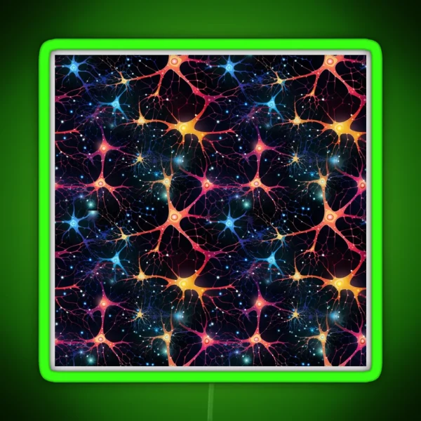 Neural Netting RGB Neon Sign