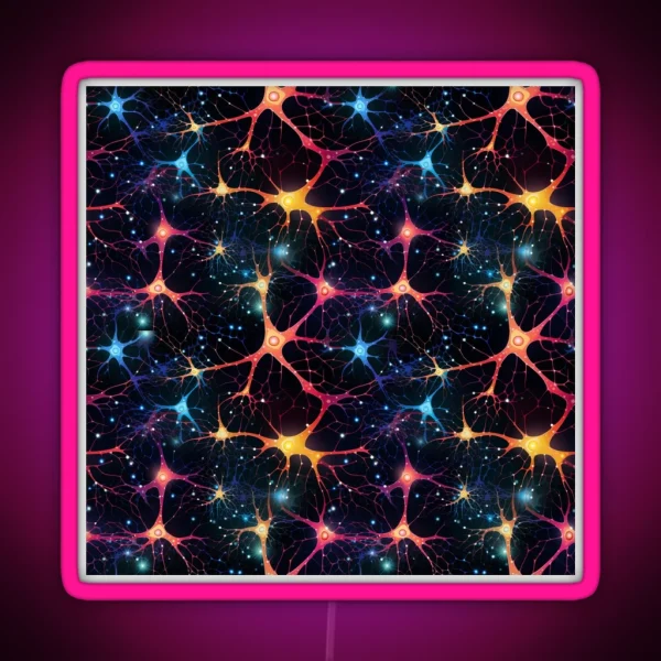 Neural Netting RGB Neon Sign