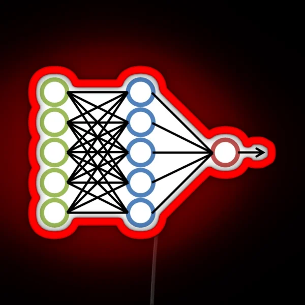 Neural Network Machine Learning RGB Neon Sign