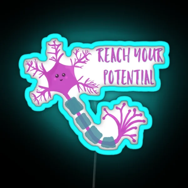 Neuron Motivation RGB Neon Sign