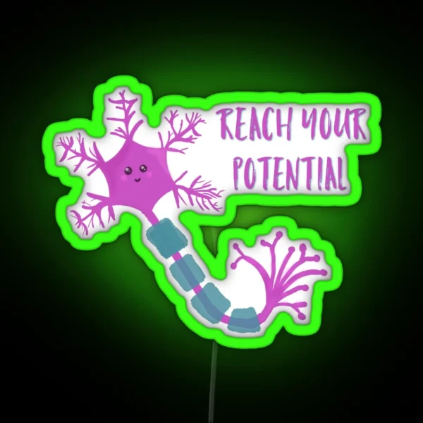 Neuron Motivation RGB Neon Sign
