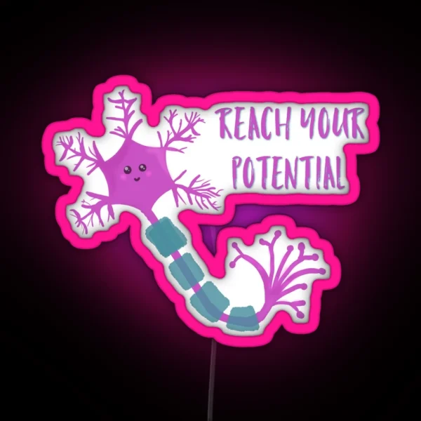 Neuron Motivation RGB Neon Sign