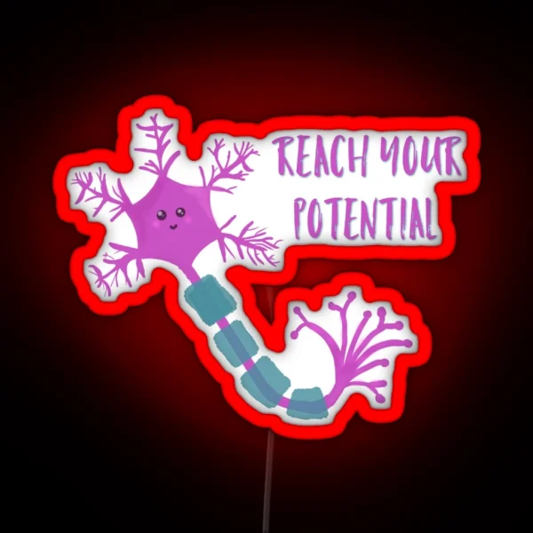 Neuron Motivation RGB Neon Sign