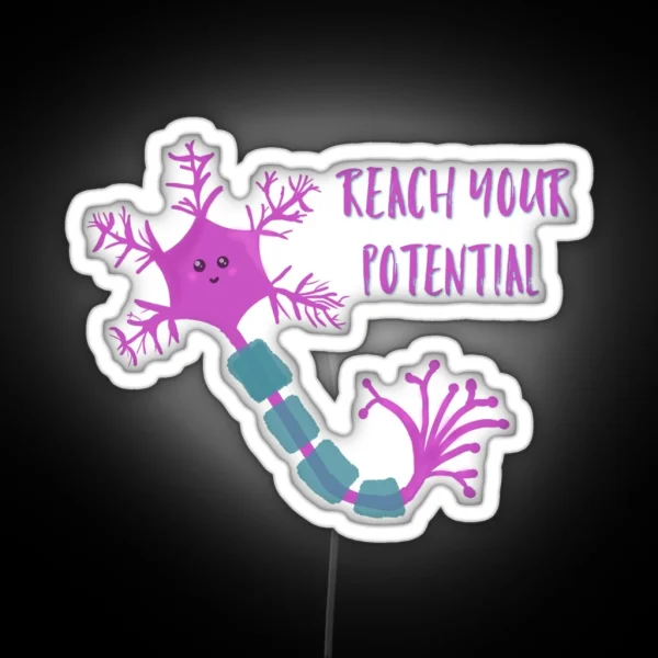 Neuron Motivation RGB Neon Sign