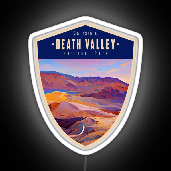 Nevada California Travel Death Valley National Park Death Valley RGB Neon Sign