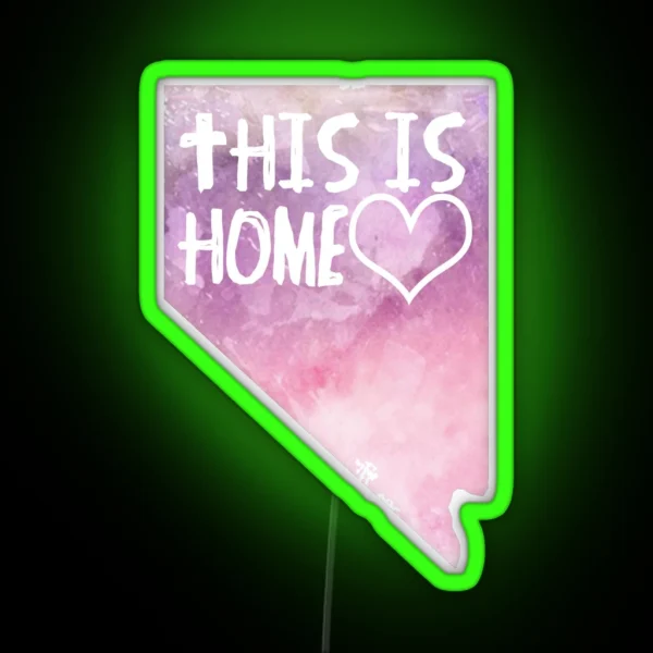 Nevada This Is Home RGB Neon Sign