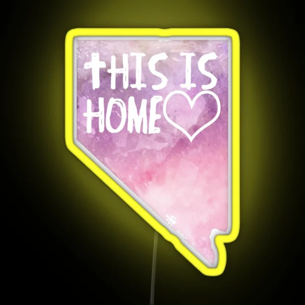 Nevada This Is Home RGB Neon Sign