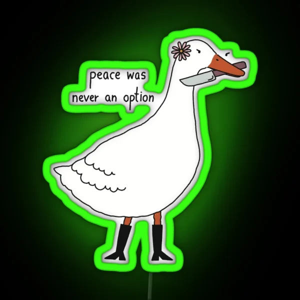 Never An Option RGB Neon Sign