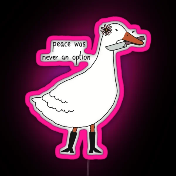 Never An Option RGB Neon Sign
