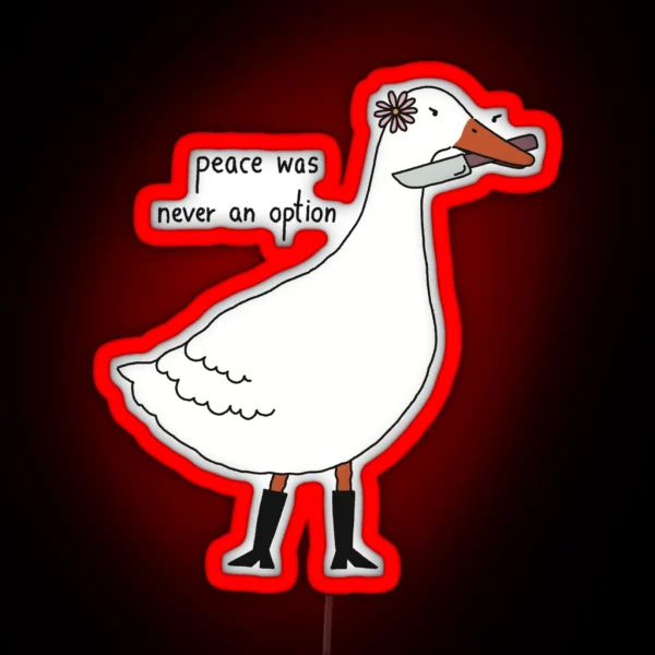 Never An Option RGB Neon Sign