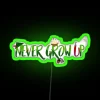 NEVER GROW UP RGB Neon Sign - Image 4