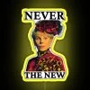 RGB Neon Sign for "Never The New The Gilded Age" in Yellow