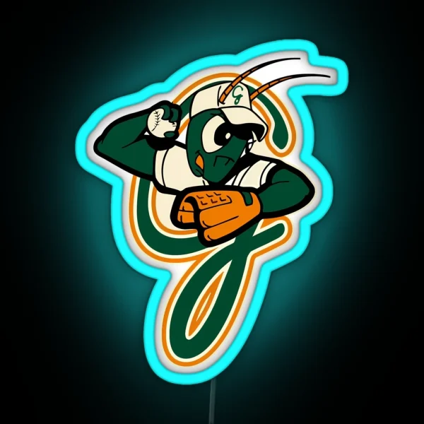 New Greensboro Grasshoppers RGB Neon Sign