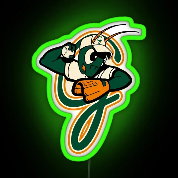 New Greensboro Grasshoppers RGB Neon Sign