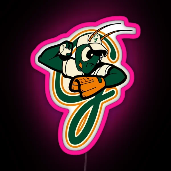 New Greensboro Grasshoppers RGB Neon Sign