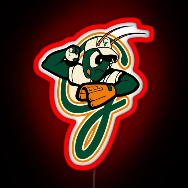 New Greensboro Grasshoppers RGB Neon Sign