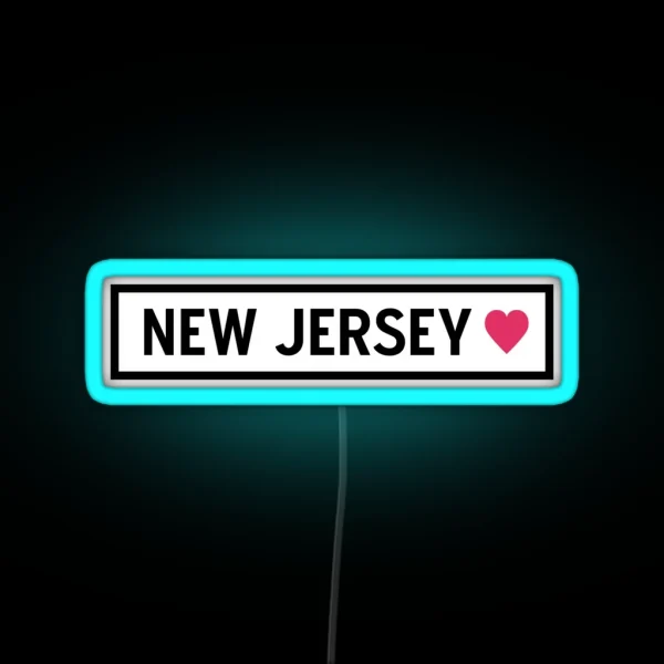 New Jersey RGB Neon Sign
