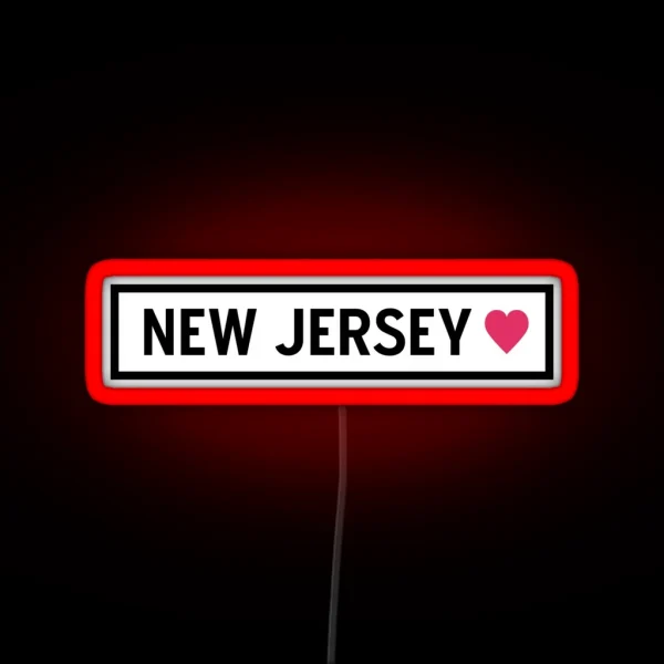 New Jersey RGB Neon Sign
