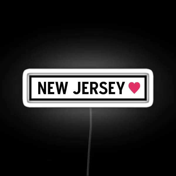 New Jersey RGB Neon Sign