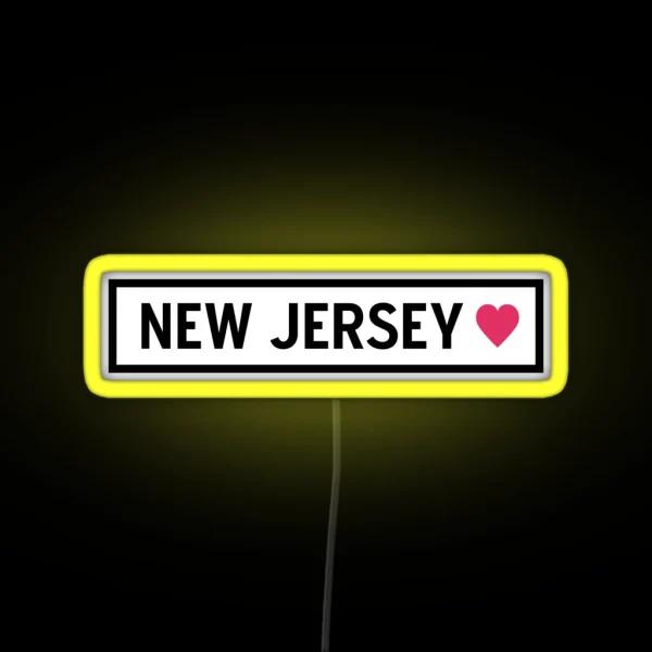 New Jersey RGB Neon Sign