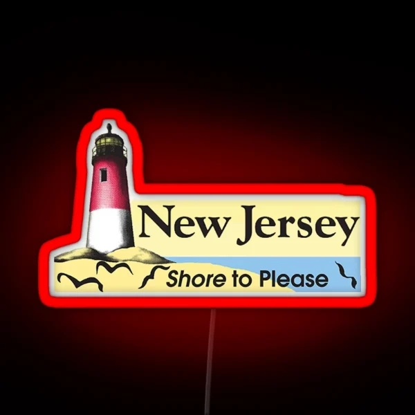 New Jersey Shore To Please RGB Neon Sign