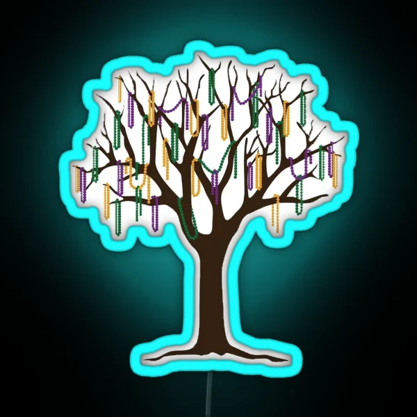 New Orleans Tree RGB Neon Sign