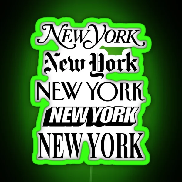 New York New York RGB Neon Sign