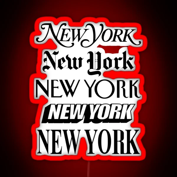 New York New York RGB Neon Sign