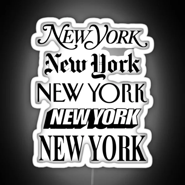 New York New York RGB Neon Sign