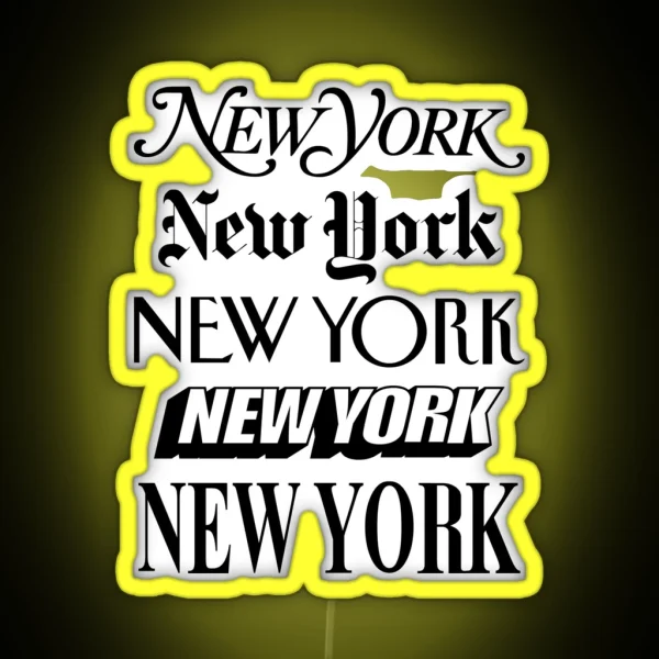 New York New York RGB Neon Sign