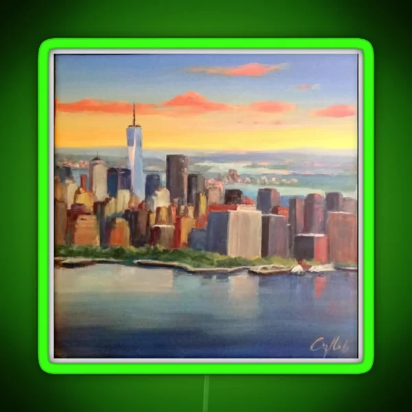 New York Painting Vintage RGB Neon Sign
