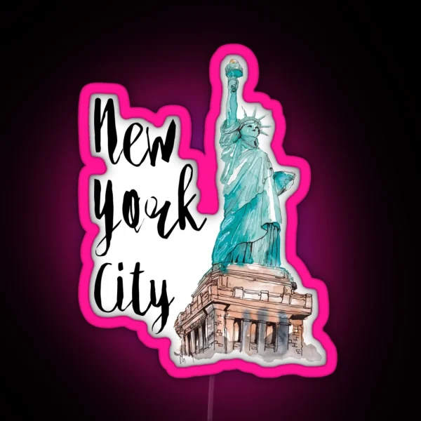New York RGB Neon Sign