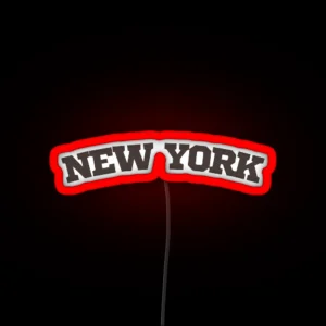 New York Varsity Font RGB Neon Sign