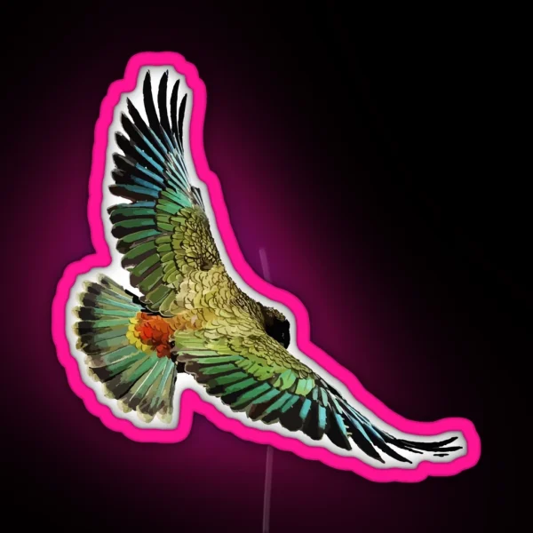 New Zealand Kea RGB Neon Sign