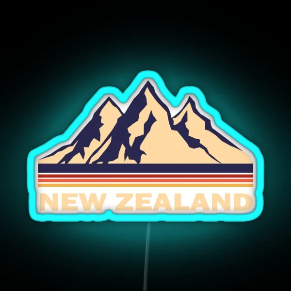 New Zealand RGB Neon Sign