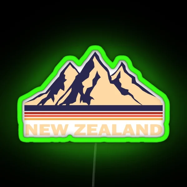 New Zealand RGB Neon Sign