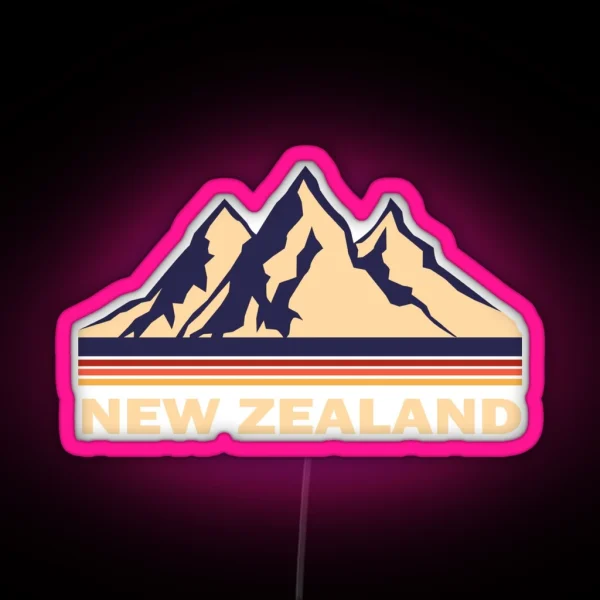 New Zealand RGB Neon Sign