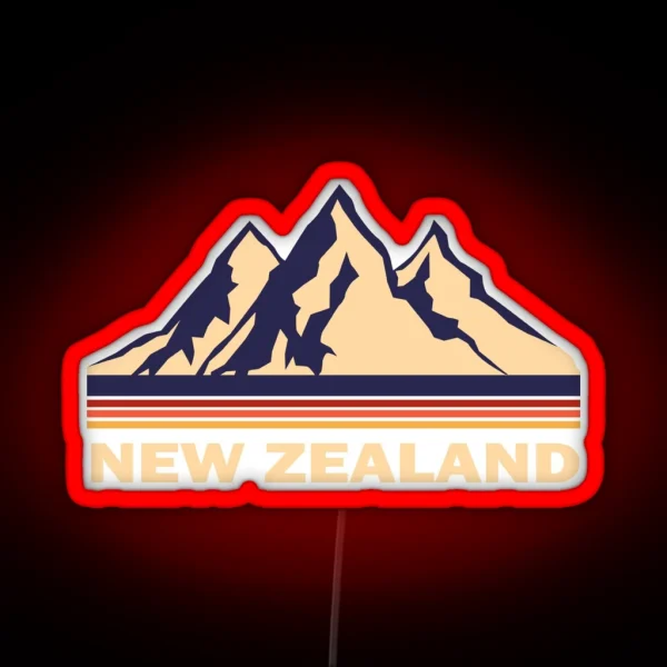 New Zealand RGB Neon Sign