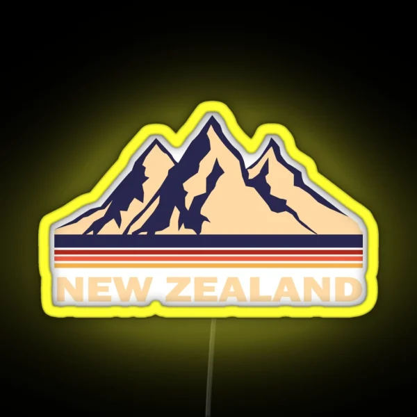 New Zealand RGB Neon Sign