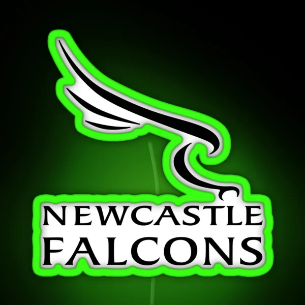 Newcastle Falcons RGB Neon Sign