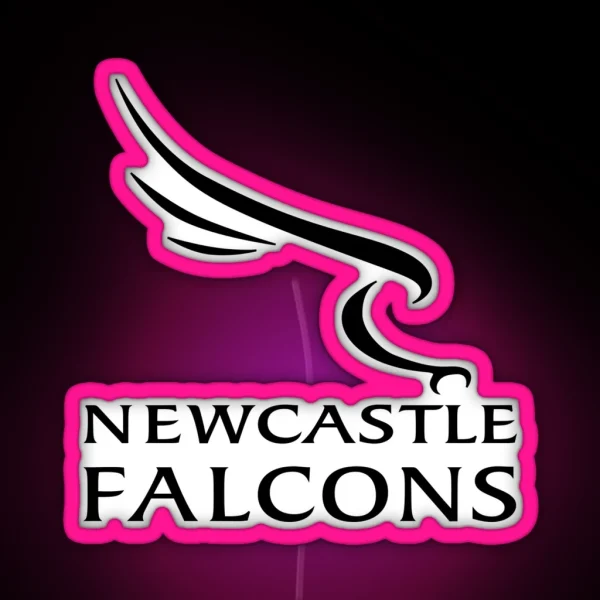 Newcastle Falcons RGB Neon Sign